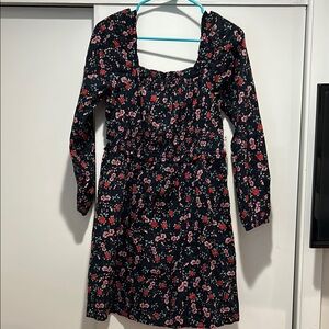 BP size medium floral mini dress with long sleeves NWT